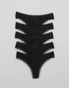 DORINA - Svart - Essential Cotton THONG