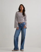 Nelly - Rutete/Stripete - Stripe Wide Sleeve Top