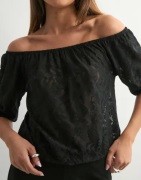Nelly - Svart - Breezy Lace Top