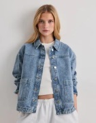 Vero Moda - Blå - Vmjamie Ls Denim Shacket Mix Ga Noo