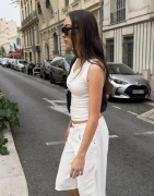 Nelly - Hvit - Ultra Soft Waterfall Top