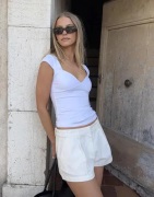 Nelly - Hvit - Sweetheart Cap Sleeve Top