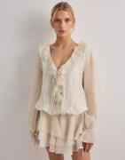 Nelly - Champagne - Volume Frill Dress