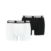 PUMA Boxer Basic 2-Pakk - Hvit/Sort