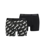 PUMA Boxer AOP 2-Pakk - Sort/Hvit