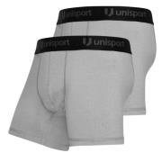 Unisport Boxer 2-Pakk - Grå