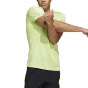 adidas Trenings T-Skjorte Aeroready Primeblue 3-Stripes - Gul/Hvit