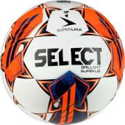 Select Fotball Brillant Super UZ V23 3F Superliga - Hvit/Oransje/Blå