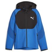 PUMA Hettegenser Evostripe Full Zip - Rød Barn