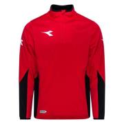 Diadora Treningsgenser Equipo 1/2 Zip - Rød/Sort/Hvit