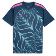 PUMA Treningsgenser individualLIGA Graphic - Navy/Bright Aqua/Poison P...