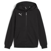 PUMA Hettegenser teamGOAL Casuals Full Zip - Sort/Hvit Barn