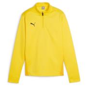 PUMA Treningsgenser teamGOAL 1/4 Glidelås - Faster Yellow/Sort Barn