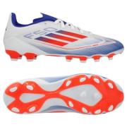 adidas F50 League MG Advancement - Hvit/Rød/Lucid Blue Barn