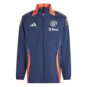 Manchester United Jakke All Weather Tiro 24 - Night Indigo/Rød