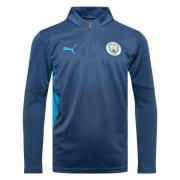 Manchester City Treningsgenser 1/4 Glidelås - Inky Blue/Magic Blue Bar...