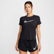 Nike Løpe t-skjorte Dri-FIT One Swoosh - Sort/Hvit Dame