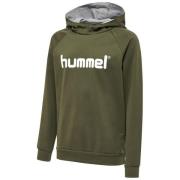 Hummel Go Cotton Logo Hettegenser - Grønn Barn