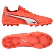 PUMA King Ultimate MG Unlimited - Glowing Red/Hvit/Red Fire