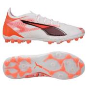 PUMA Ultra 5 Ultimate MG Unlimited - Hvit/Sort/Glowing Red