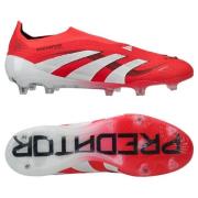 adidas Predator Elite Laceless FG Pure Victory - Lucid Red/Hvit/Sort