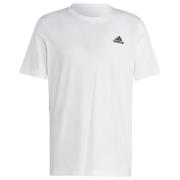 adidas T-Skjorte Essentials Small Logo - Hvit/Sort