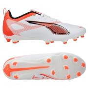 PUMA Ultra 5 Play FG/AG Unlimited - Hvit/Sort/Glowing Red Barn