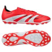 adidas Predator League 2G/3G AG Pure Victory - Lucid Red/Fottøy Hvit/S...