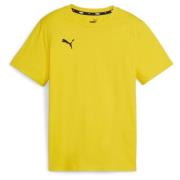 PUMA T-skjorte teamGOAL Casuals - Raskere gul/PUMA Svart Barn
