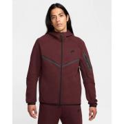 Nike Hettegenser Tech Fleece 24 FZ - Bordeaux/Sort