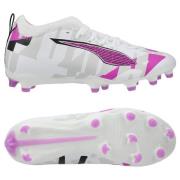 PUMA Ultra 5 Match FG/AG Forever - PUMA White/Ren magenta/Grå/PUMA Sva...