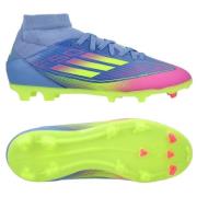 adidas F50 League Mid FG/AG Celestial Victory - Blå fusjon/Lucid Sitro...