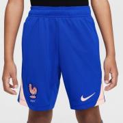 Frankrike Treningsshorts Dri-FIT Strike Kvinne EM 2025 - Blå/Hvit Barn
