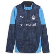- Marseille Treningsskjorte 1/4 glidelås - Navy/Blue Azur Barn