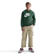 Nike Hettegenser NSW Club Fleece - Grønn/Hvit Barn