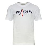 Paris Saint Germain T-skjorte Wordmark - Hvit Barn