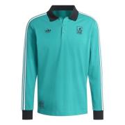 Liverpool Polo Terrace Icons - Sjøgrønn/Svart/Hvit Langermet