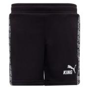 PUMA Treningsshorts teamKING - PUMA Svart/PUMA White Barn