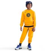 Nike Hettegenser Club Fleece Erling Haaland - Gull/Svartblå Barn