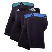 adidas Boxer Brief Active Flex Cotton 3-Pakke - Svart/Blå/Grønn