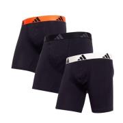 adidas Boxer Brief Active Flex Cotton 3-Pakke - Svart/Hvit/Oransje