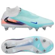 Nike Phantom 6 Elite High Cut SG-PRO SPILLERUTGAVE United - Turkis/Ora...