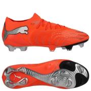 PUMA Future 9 Ultimate Low Cut FG Unleashed - Glødende rød/PUMA White/...