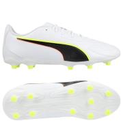 PUMA King 20 Play FG/AG Unleashed - PUMA White/Glødende rød/Gul