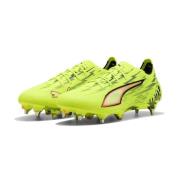 PUMA Ultra 6 Ultimate SG Unleashed - Gul/PUMA Svart/Glødende rød/Lime ...
