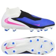Nike Phantom 6 Pro High Cut FG Attack - Blå/Rosa/Hvit