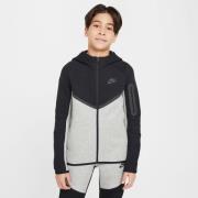 Nike Hettegenser NSW Tech Fleece FZ 24 - Mørkegrå/Svart Barn