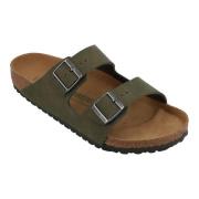 Birkenstock Sandal Arizona Synthetic Vegan - Ørkenstøv timian
