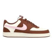 Nike Sneaker Court Vision Lav - Fauna Brown/Hvit/Rosa skum Kvinner