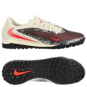 Nike Phantom 6 Academy Low Cut TF United - Bordeaux/Universal Red/Grå